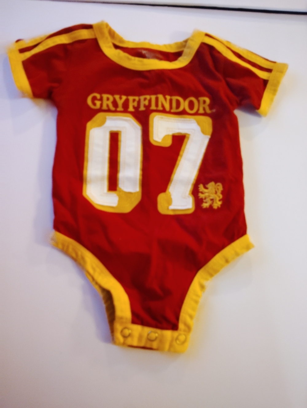 Gryffindor Red & Yellow Baby Bodysuit - Kids One-Piece